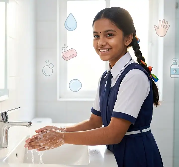 Girl Hand washing